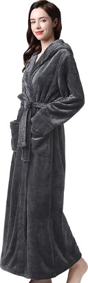 long hooded dressing gown