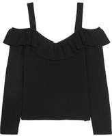 Thumbnail for your product : Iris & Ink Evie Cold-Shoulder Ribbed-Knit Top