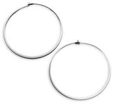 Thumbnail for your product : Michael Kors Heritage Thin Whisper Silvertone Hoop Earrings/2.25"