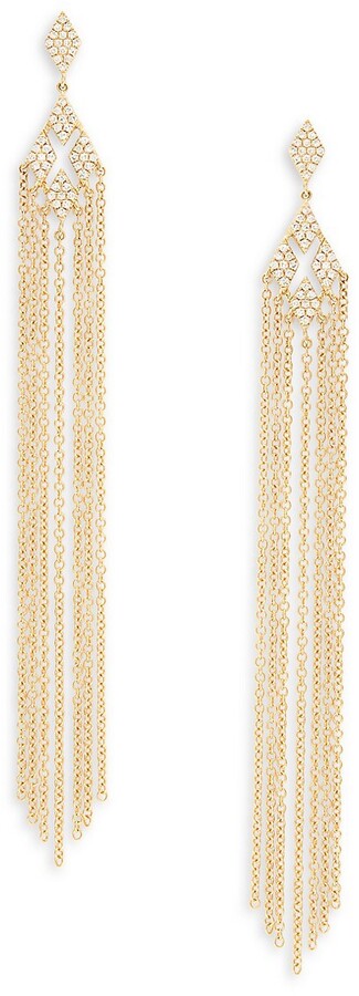 Chain Fringe Earrings | Shop the world's largest collection of 