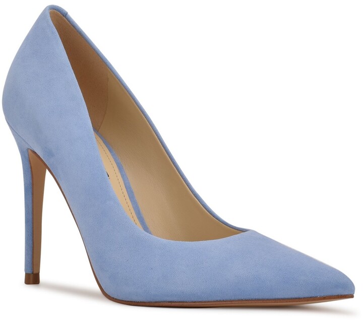 pastel blue pumps