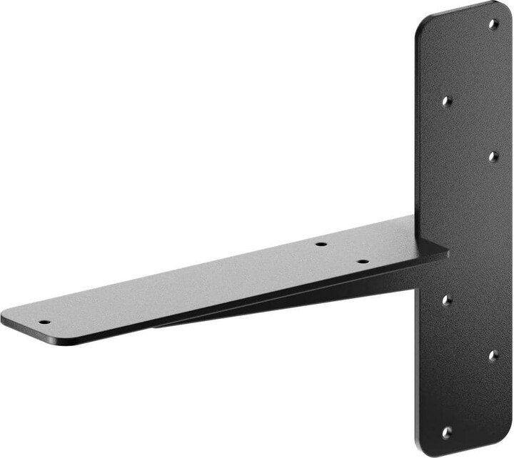 Starby 11 in. L Black Steel Heavy Duty Floating Granite Bracket (1-Pack)