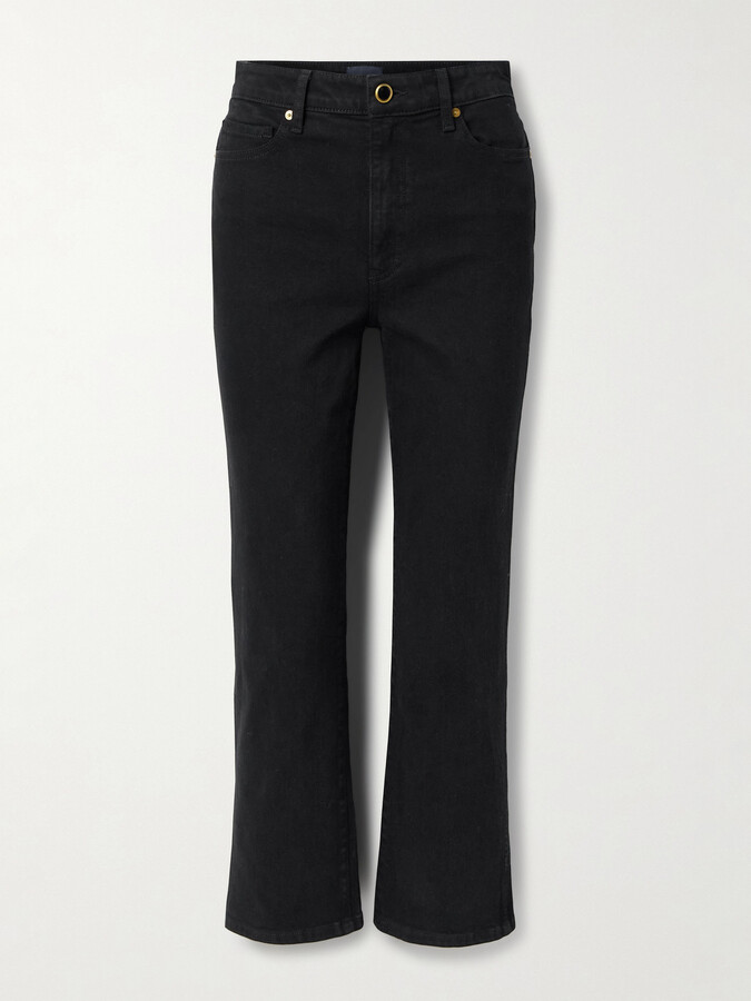 KHAITE Abigail High-rise Straight-leg Jeans - Black