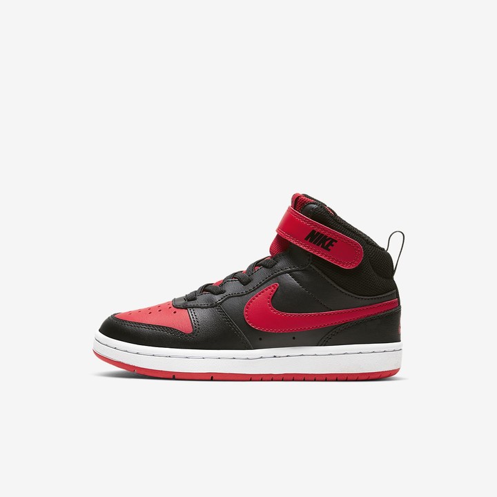 nike red black high tops