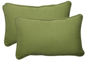 Pillow Perfect Forsyth Kiwi Rectangular Throw Pillow, Set of 2