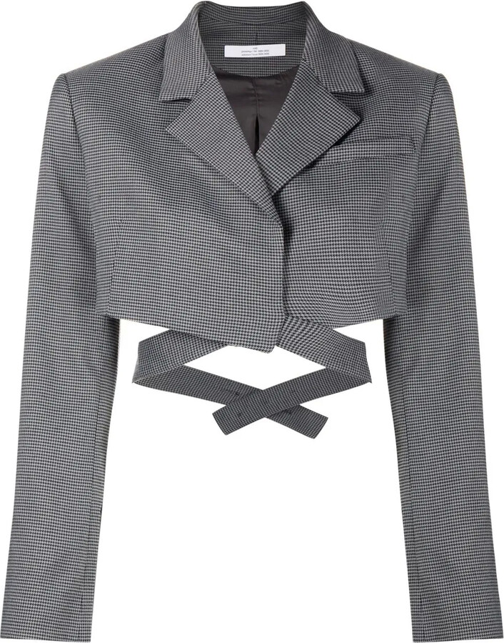 Rokh Cropped Wraparound Blazer