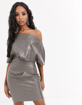 asos pu dress