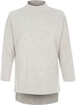 Thumbnail for your product : River Island Womens Light grey turtle neck sweatshirt
