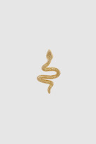 Thumbnail for your product : Anine Bing Mini Snake Stud in 14k Gold