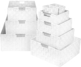 Thumbnail for your product : Sorbus White Woven 9-Piece Basket Set