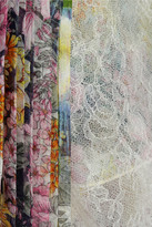 Thumbnail for your product : Nina Ricci Layered silk-chiffon, lace and tulle mini skirt