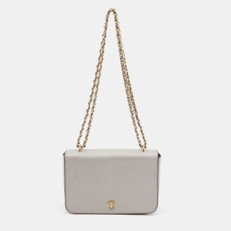 Tory Burch Light Pink Saffiano Leather Robinson Flap Chain Shoulder Bag  Tory Burch | The Luxury Closet