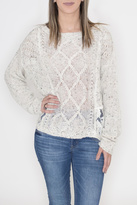 Thumbnail for your product : Flying Tomato Lace Panel Sweater