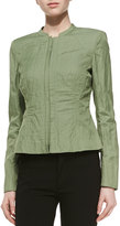 Thumbnail for your product : Lafayette 148 New York Margot Crinkle Jacket, Okra