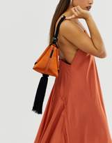 Thumbnail for your product : ASOS Edition EDITION satin triangle bag with tassel