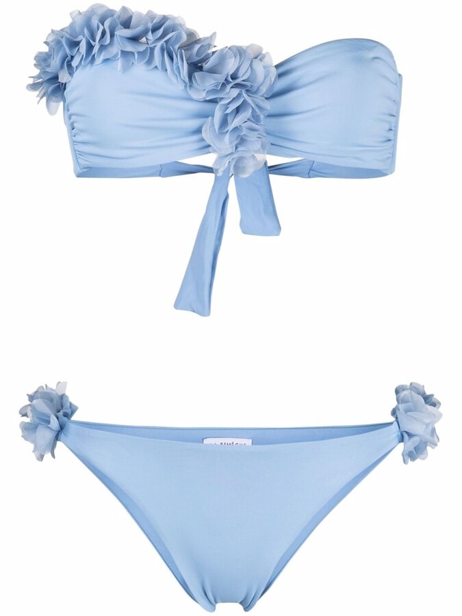 La Reveche Rasha floral-appliqué bikini set - ShopStyle Two Piece Swimsuits