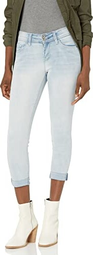 WallFlower Women's Juniors Plus-Size InstaSoft Ultra Fit Skinny Stretch Crop Jeans