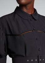 Thumbnail for your product : Brock Collection Teodosia Puff-Sleeve Belted Dress