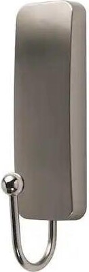 Command 17034BN-ES Hook,Nickel,Metal,1 in D,3 11/16 in H