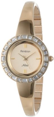 Swarovski Armitron Women's 75/5130CHGP Crystal-Accented Bangle Watch