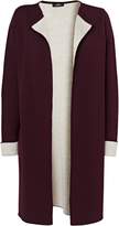 Thumbnail for your product : Wallis Berry Contrast Longline Coatigan