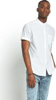 Thumbnail for your product : River Island Mens Short Sleeve Chrome Poplin Shirt