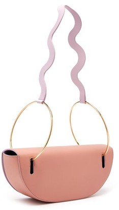Roksanda Elba Wave-strap Leather Shoulder Bag - Light Pink