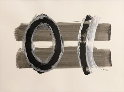 One-of-a-Kind Original Untitled 88 by J. Kent Martin - Unframed Painting on Paper