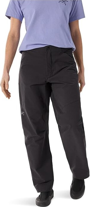 Arc'teryx Clarkia Cotton Pants Wide Leg Women's Casual Pants Black : 8 S, Cotton/Elastane/Nylon