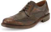 Thumbnail for your product : John Varvatos Calf Skin College Wing-tip Lace-Up, Brown