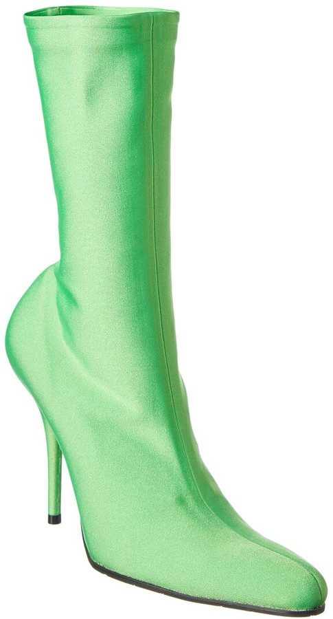 green balenciaga boots