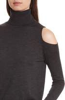 Thumbnail for your product : Allude Merino Wool Cold Shoulder Turtleneck Sweater