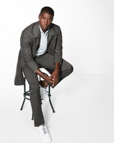 Thumbnail for your product : Express Extra Slim Charcoal Plaid Dress Pant