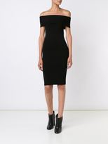 Thumbnail for your product : Rosetta Getty fitted off-shoulder dress - women - Nylon/Viscose - S
