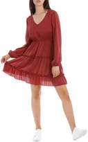 Thumbnail for your product : Miss Shop Ruffle Skirt Long Sleeve Dress
