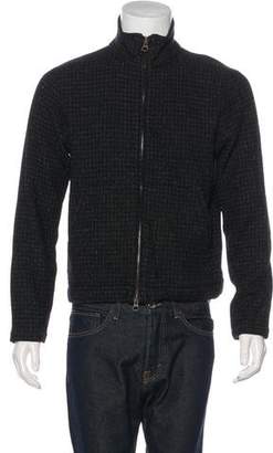 Billy Reid Wool-Blend Zip-Up Sweater