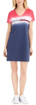 tommy hilfiger shirt dress logo