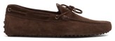Thumbnail for your product : Tod's Gommino Suede Driving Loafers - Brown