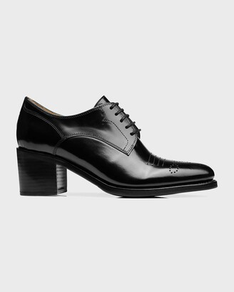 The Office of Angela Scott Miss Button Heeled Oxfords - ShopStyle Pumps