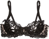 Thumbnail for your product : Agent Provocateur Dioni embroidered tulle underwired bra