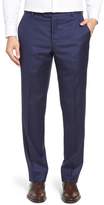 Thumbnail for your product : Hickey Freeman Classic B Fit Flat Front Solid Wool Trousers