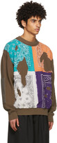 Thumbnail for your product : Children of the Discordance Brown Crush Bandana Sweater