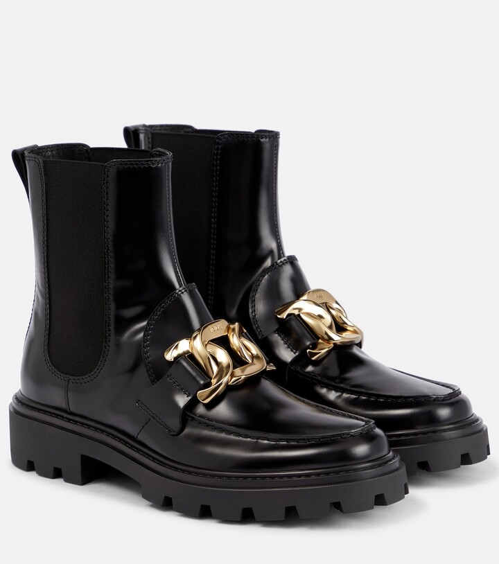 Tod's Catena leather Chelsea boots