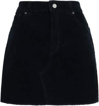 DL1961 Georgia Frayed Stretch-corduroy Mini Skirt
