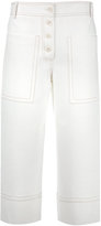 Tibi flared cropped trousers 