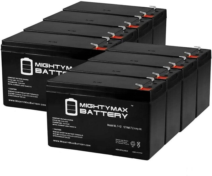 MIGHTY MAX BATTERY 12-Volt 7Ah Battery Replaces Cyclops Thor X Colossus Spotlight - 8 Pack