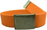 Thumbnail for your product : Build A Belt Wide 1.5 Antique Gold Flip Top Men's Belt Buckle with Canvas Web Belt Medium