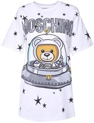 Moschino Teddy Ufo Cotton-jersey Oversized T-shirt