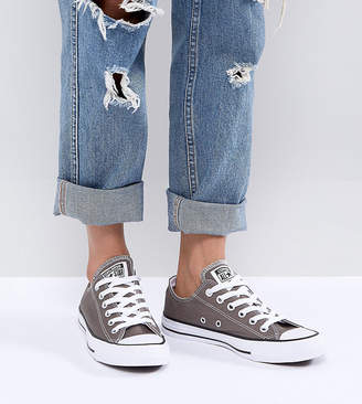 Converse Chuck Taylor Ox Trainers In Grey