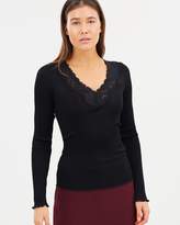 Thumbnail for your product : Wendy Silk Seamless Lace Top